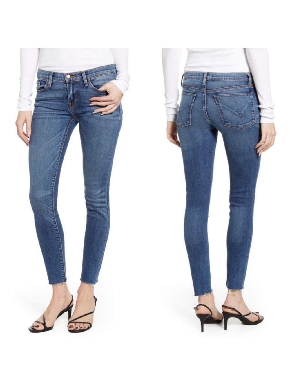 Hudson Jeans Dark Indigo Krista Super Skinny Ankle Jeans